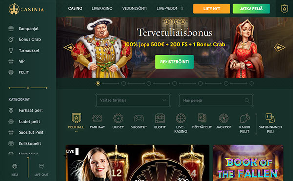 Casinia Casino Suomi