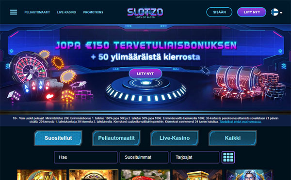 Slotzo Casino Suomi