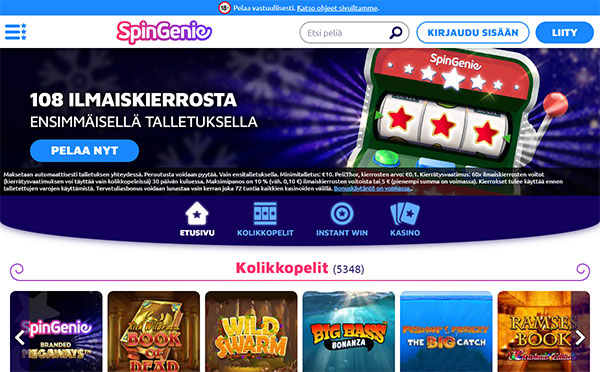 Spin Genie Casino Suomi