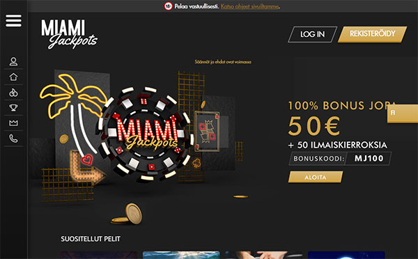 Miami Jackpots Casino Suomi