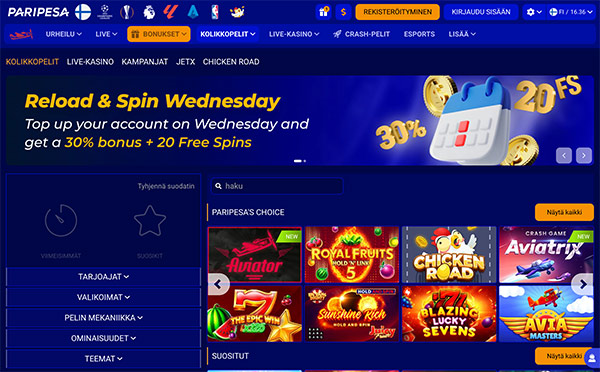 Paripesa Casino Suomi