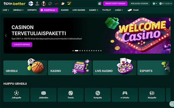 SpinBetter Casino Suomi