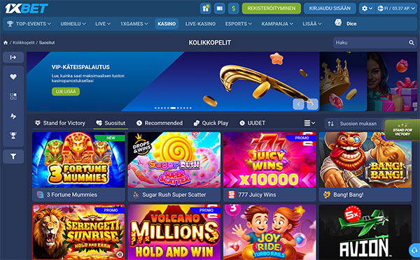 1xBet Casino Suomi